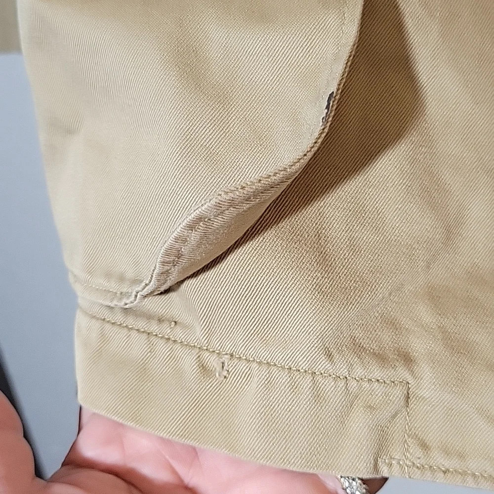 VINTAGE Military Jacket w Patch Cargo Pockets 38